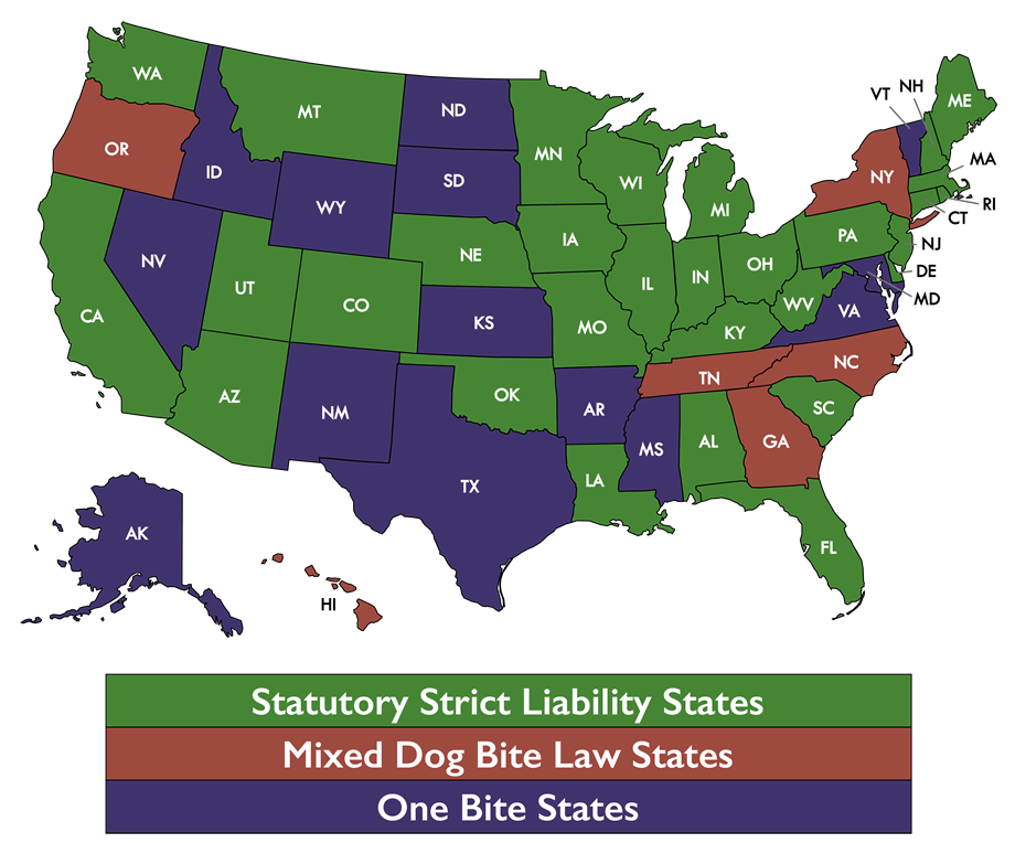 Dog Bite Law States