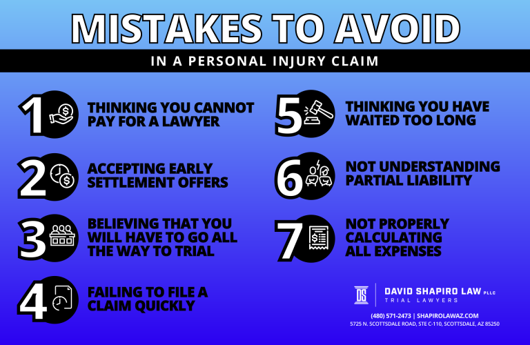 Top 8 Mistakes To Avoid When Filing A Personal Injury Claim