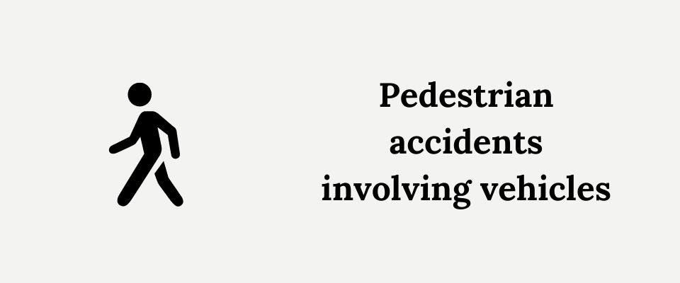 Pedestrian accidents graphic