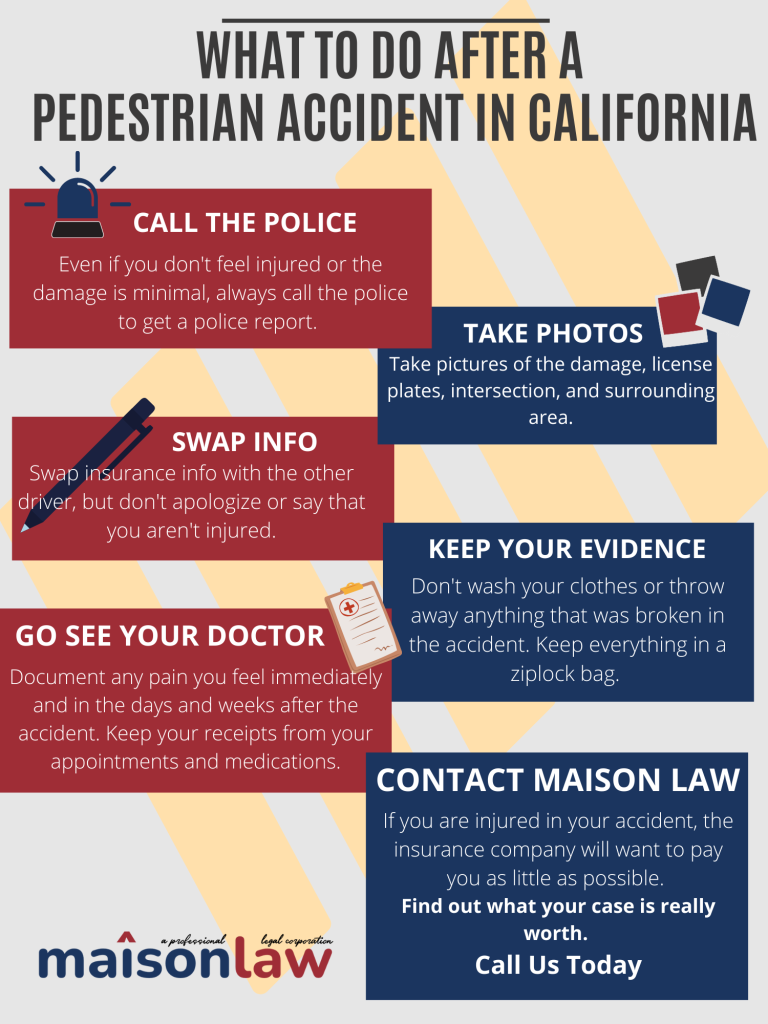 What to do after a pedestrian accident in California