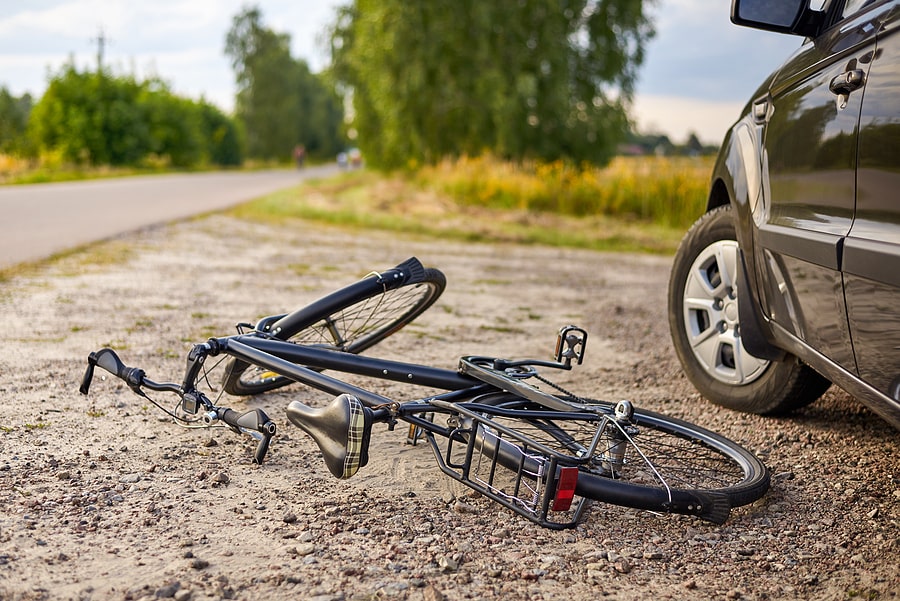 car accident and bicycle accident