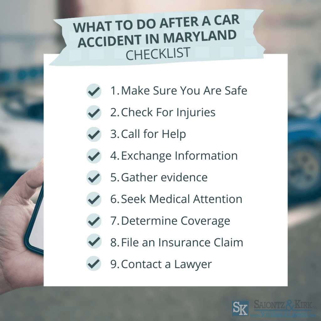 what to do after a car accident checklist